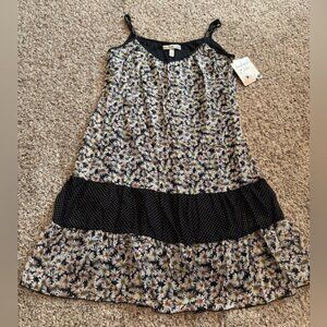 Accidentally In Love Black and White Floral Dress size M nwt